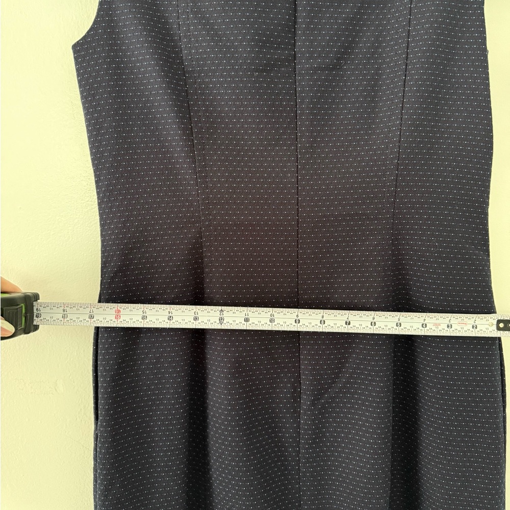 Brooks Brothers Dark Blue Navy Capped Sleeve Midi Dress. Size 6 - Picture 7 of 11
